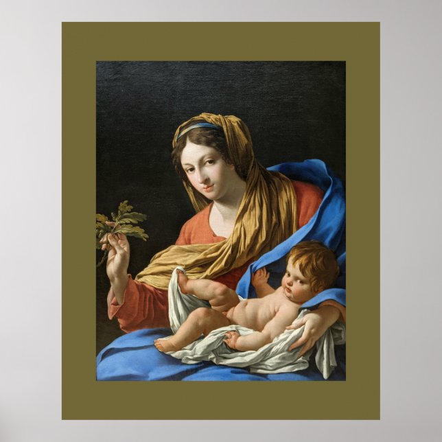 Madonna och barn jul jul  poster (Framsidan)