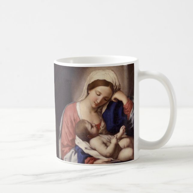 Madonna och barn kaffemugg (Höger)