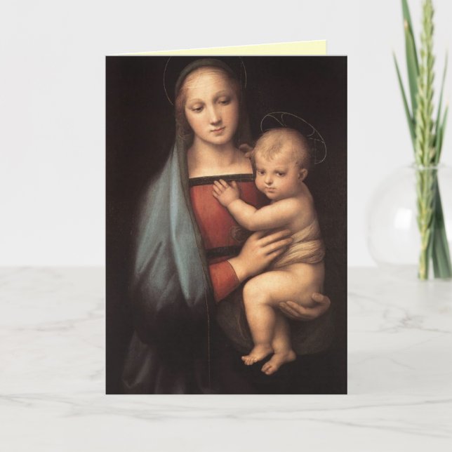 Madonna och barn kort (Framsida)