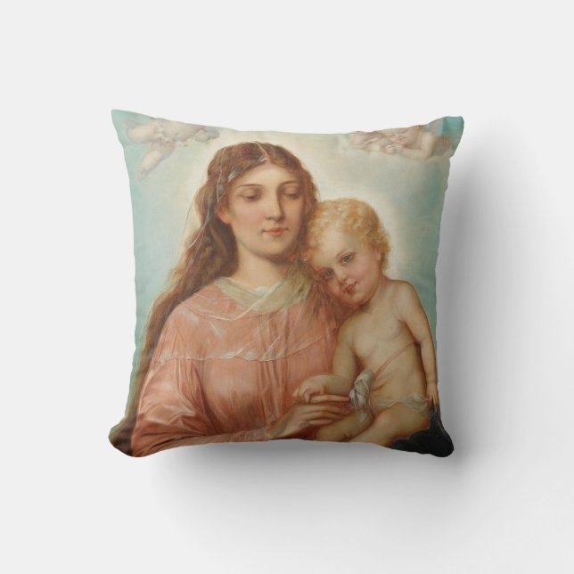 Madonna och barn kudde (Framsida)