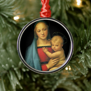 Madonna och barn, Madonna del Granduca av Raphael Julgransprydnad Metall