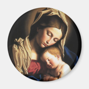MADONNA OCH BARN MAGNET
