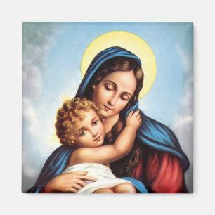 Madonna och barn magnet