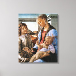 Madonna och barn med ängel - Botticelli - c1470 Canvastryck