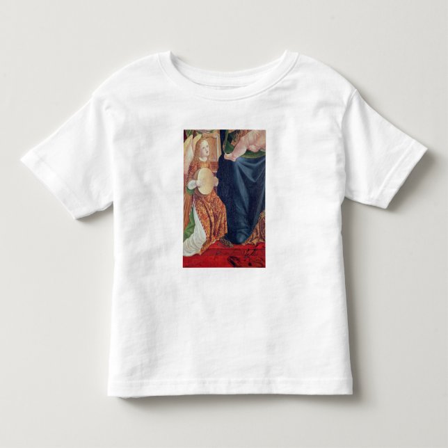 Madonna och barn med ängelmusiker tee (Framsida)