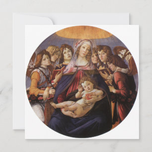Madonna och barn med änglar av Sandro Botticelli