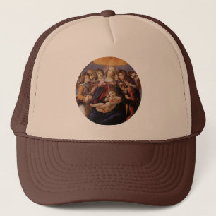 Madonna och barn med änglar av Sandro Botticelli Keps