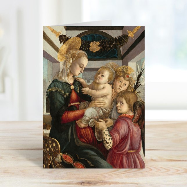 Madonna och Barn med Änglar | Botticelli Kort (Skapare uppladdad)