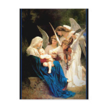 Madonna och Barn med Änglar-jul