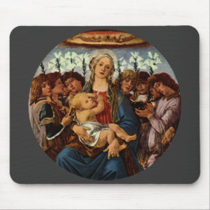 Madonna och barn med åtta änglar av Botticelli Musmatta