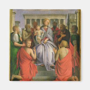 Madonna och barn med åtta Saints, 1520s (humör Magnet