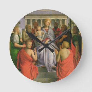Madonna och barn med åtta Saints, 1520s (humör Rund Klocka