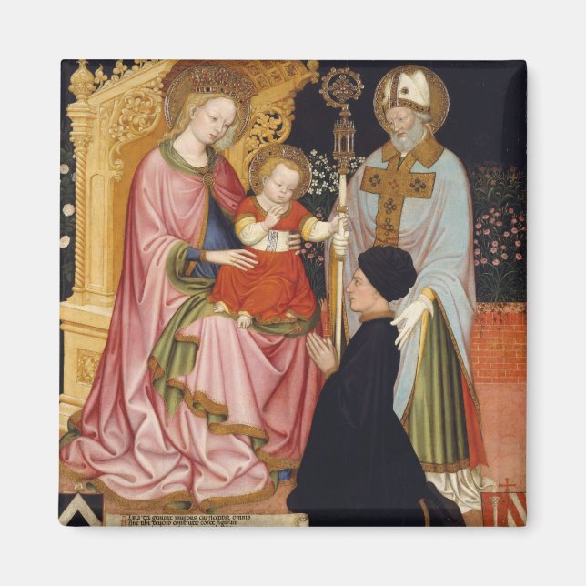 Madonna och barn med donatorn magnet (Framsidan)