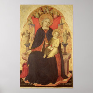 Madonna och Barn med Donor Vulciano Poster