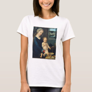 Madonna och barn med Mjölk Soppa - Gerard David - T Shirt