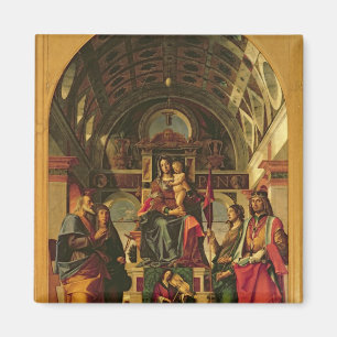 Madonna och barn med Saints, 1499 Magnet