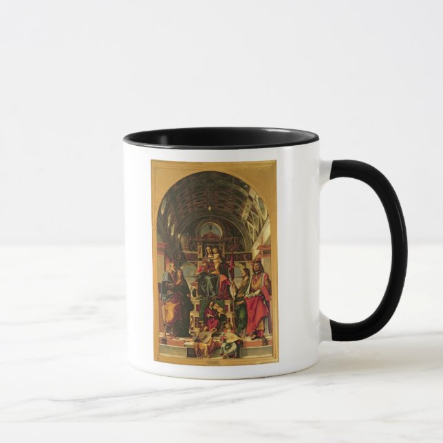 Madonna och barn med Saints, 1499 Mugg (Höger)