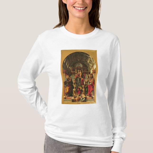 Madonna och barn med Saints, 1499 Tee (Framsida)