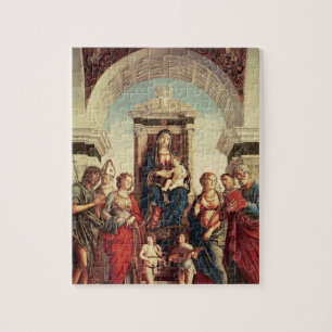 Madonna och barn med Saints Pussel