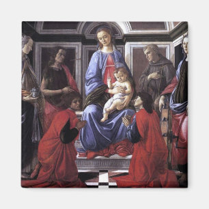 Madonna och barn med sex saints - Botticelli - c Magnet