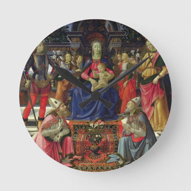 Madonna och barn med SS. Justus, Zenobius och th Rund Klocka (Framsida)