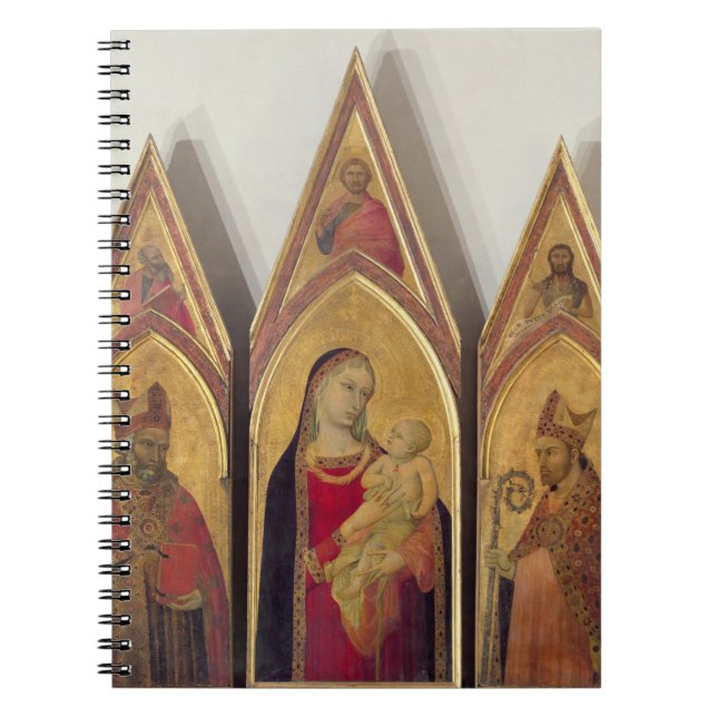 Madonna och barn med SS. Nicholas och Proculus, Anteckningsbok (Framsidan)