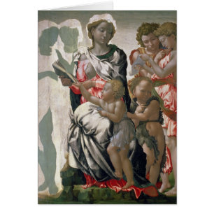 Madonna och barn med St John, c.1495 Hälsningskort