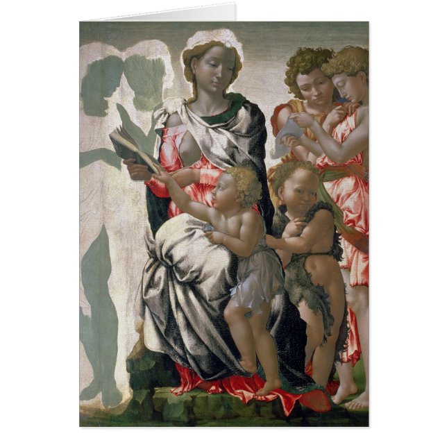Madonna och barn med St John, c.1495 Hälsningskort (Framsidan)