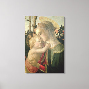 Madonna och barn med St John det baptistiskt, Canvastryck