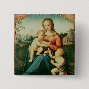 Madonna och barn med St John det baptistiskt Knapp
