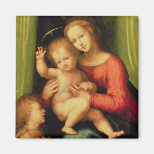 Madonna och barn med St John Magnet