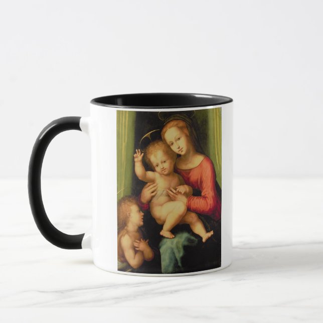 Madonna och barn med St John Mugg (Vänster)