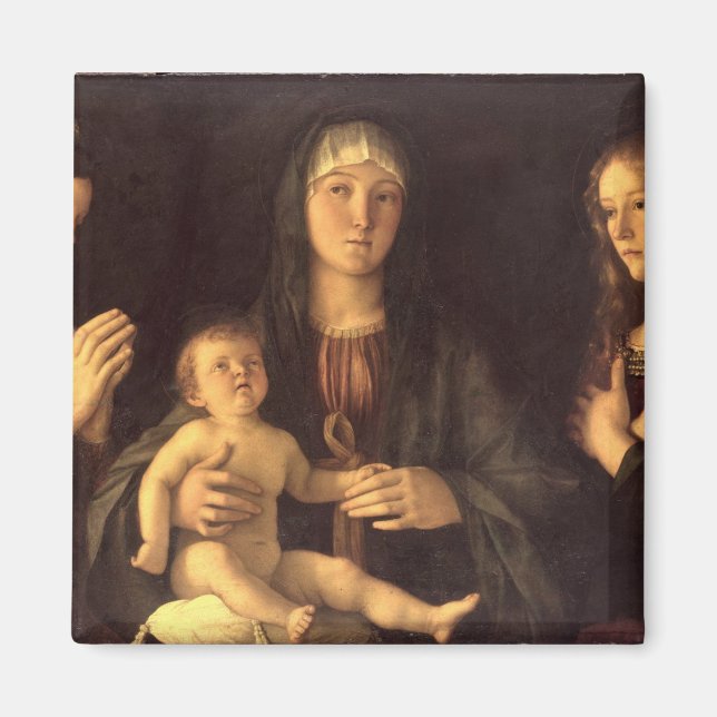 Madonna och Barn med St. Mary Magdalene och St. Magnet (Framsidan)