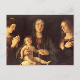 Madonna och Barn med St. Mary Magdalene och St. Vykort