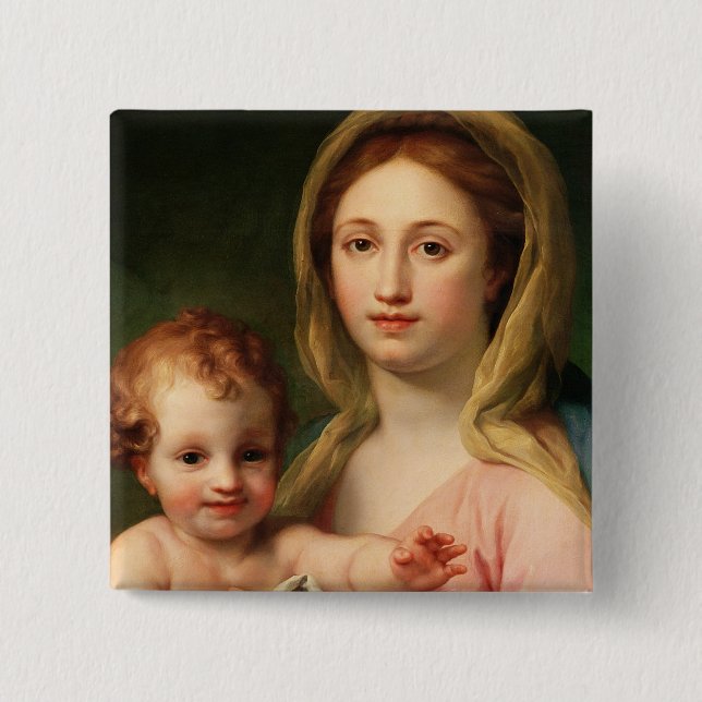 Madonna och barn med två änglar, 1770-73 knapp (Framsida)