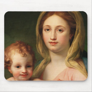 Madonna och barn med två änglar, 1770-73 musmatta