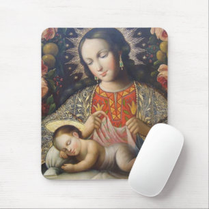Madonna och barn musmatta