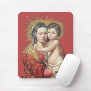 Madonna och barn musmatta