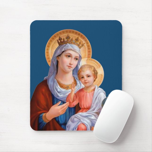 Madonna och barn musmatta (Med mus)