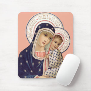 Madonna och barn musmatta