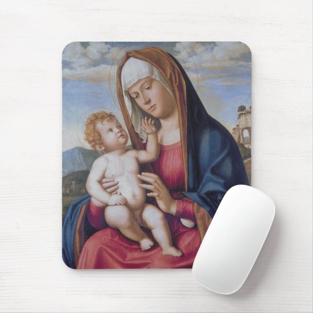 Madonna och barn musmatta (Med mus)