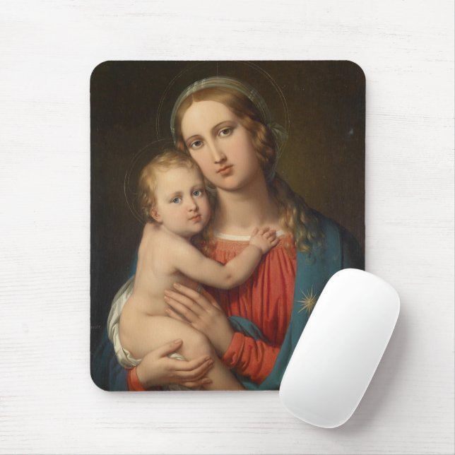Madonna och barn musmatta (Med mus)