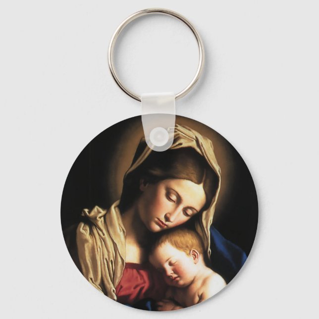 MADONNA OCH BARN NYCKELRING (Framsida)