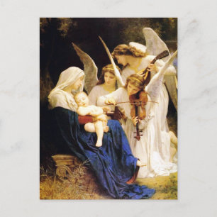 Madonna och Barn och tre Änglar Vykort