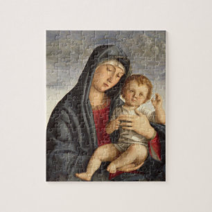 Madonna och barn (olja på panel) 2 pussel