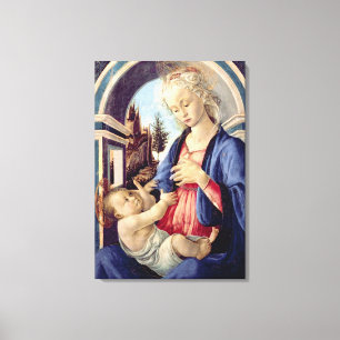 Madonna och barn (panel) 2 canvastryck