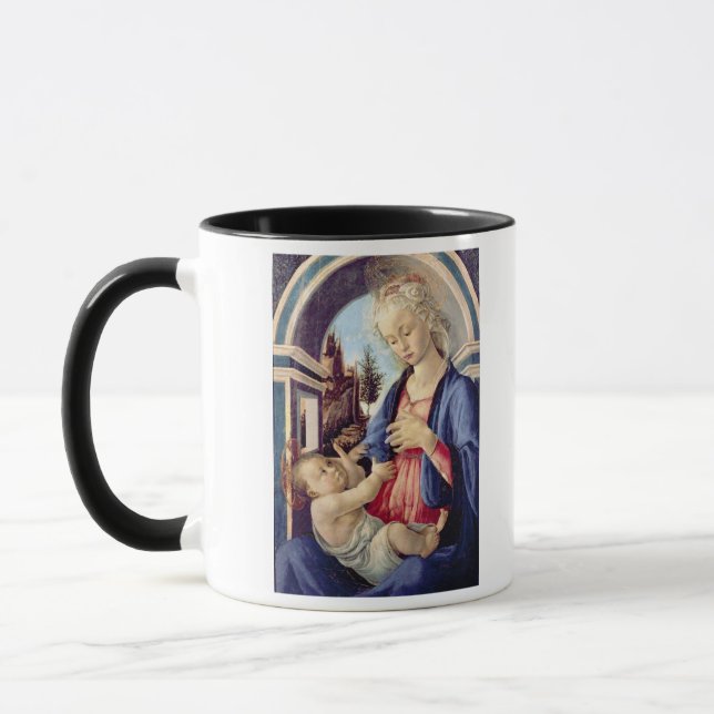 Madonna och barn (panel) 2 mugg (Vänster)