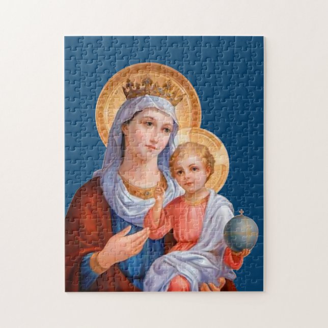Madonna och barn pussel (Vertikal)