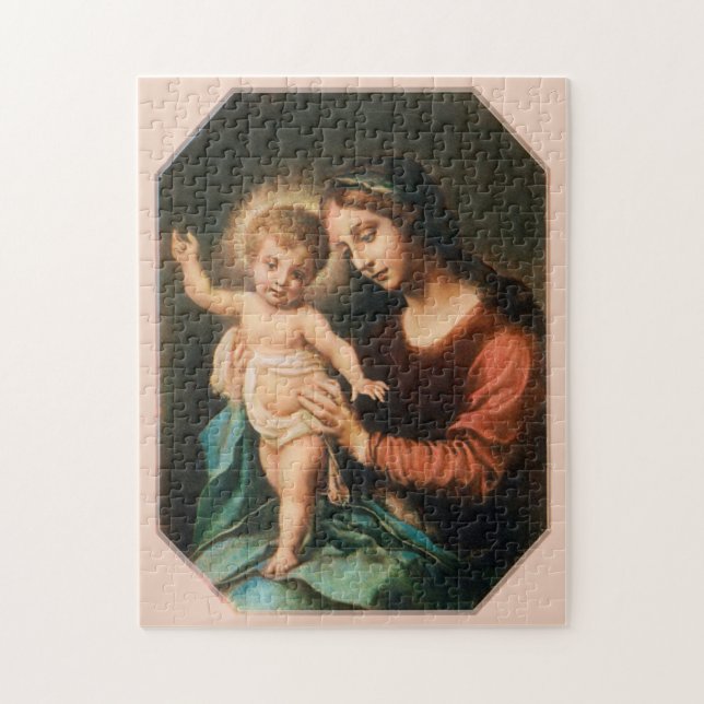 Madonna och barn pussel (Vertikal)