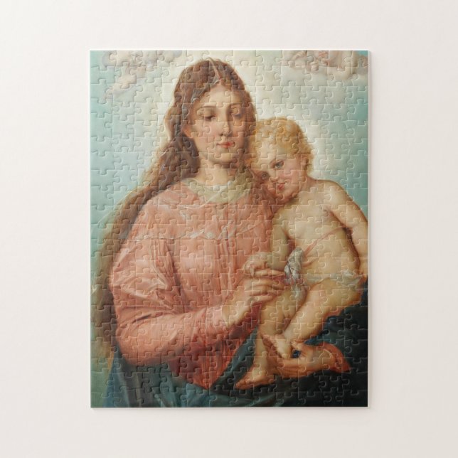 Madonna och barn pussel (Vertikal)